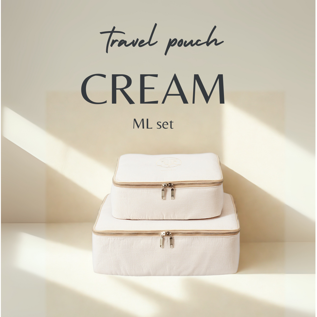 トラベルポーチ（CREAM） MLセット｜THE MELLOW（ザ・メロウ） 公式