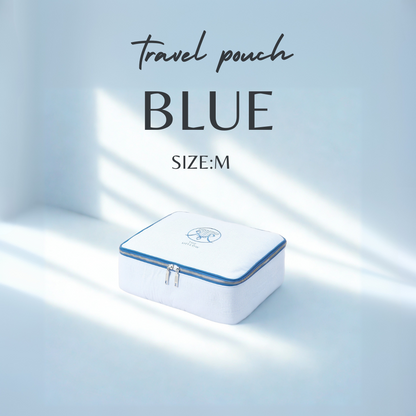 トラベルポーチ（BLUE)　M