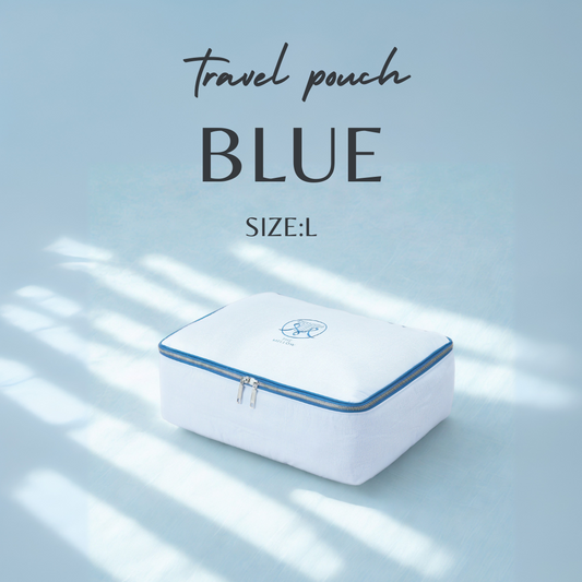 トラベルポーチ（BLUE)  　L