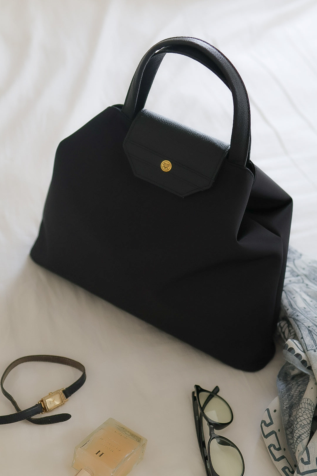 QUIET TOTE 　by the mellow　＜BLACK＞
